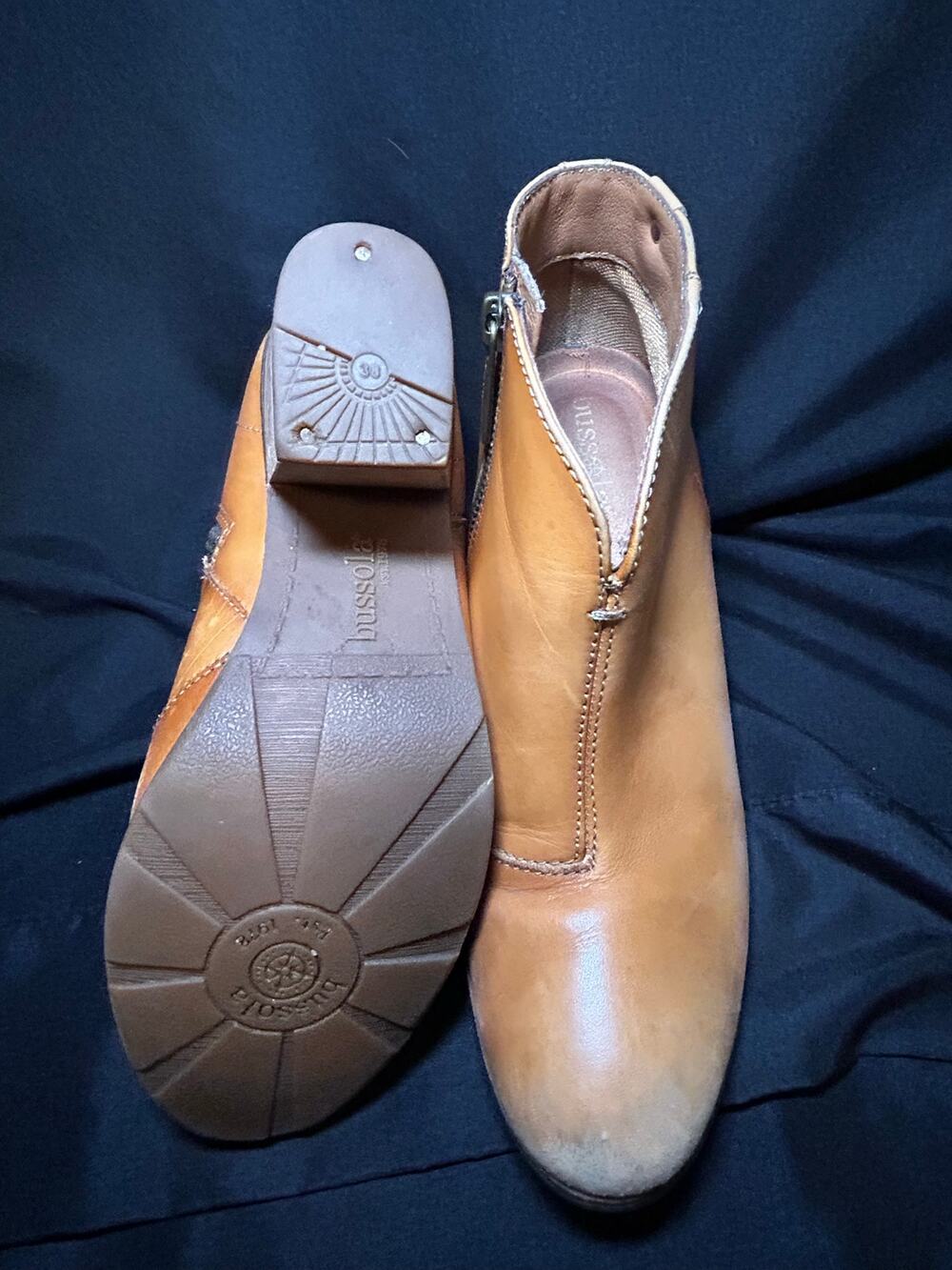 Bussola Reikia Vik Leather Ankle Boots Toffee Brown EU 38 US 7.5
